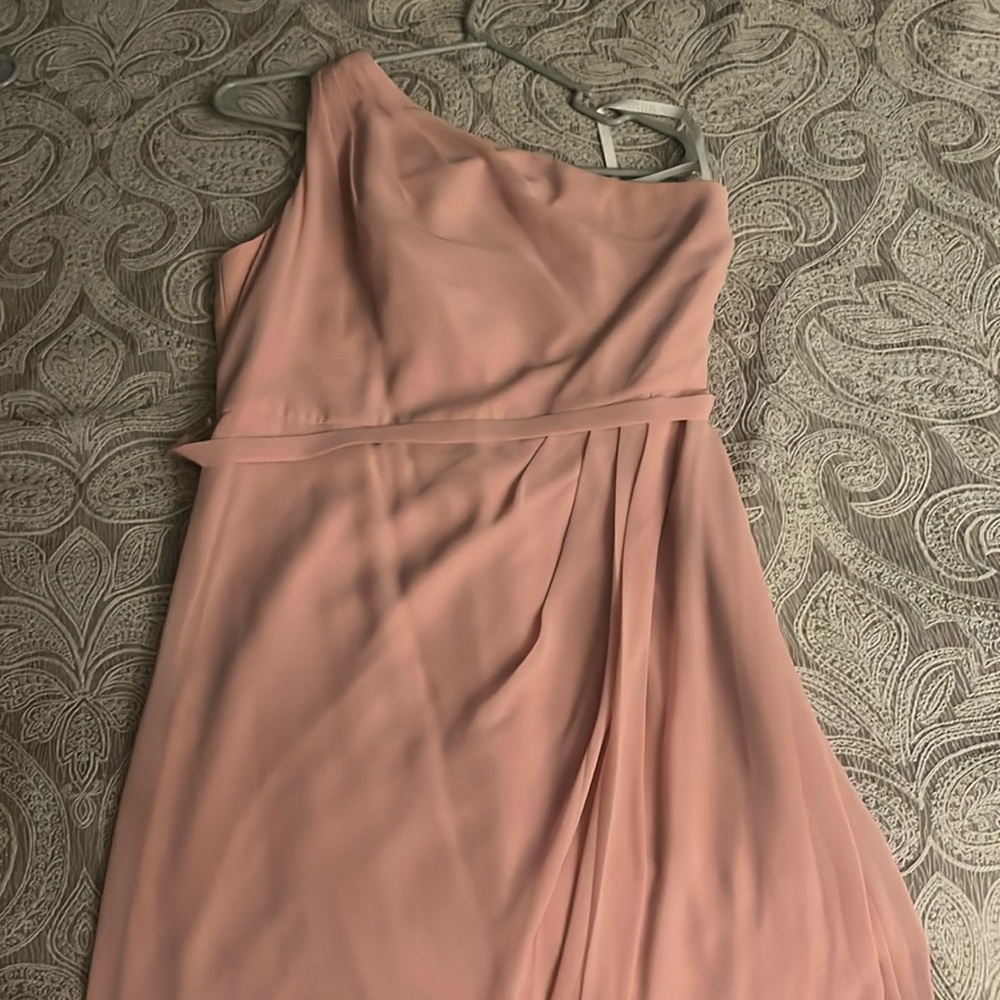 Pink wedding guest dress